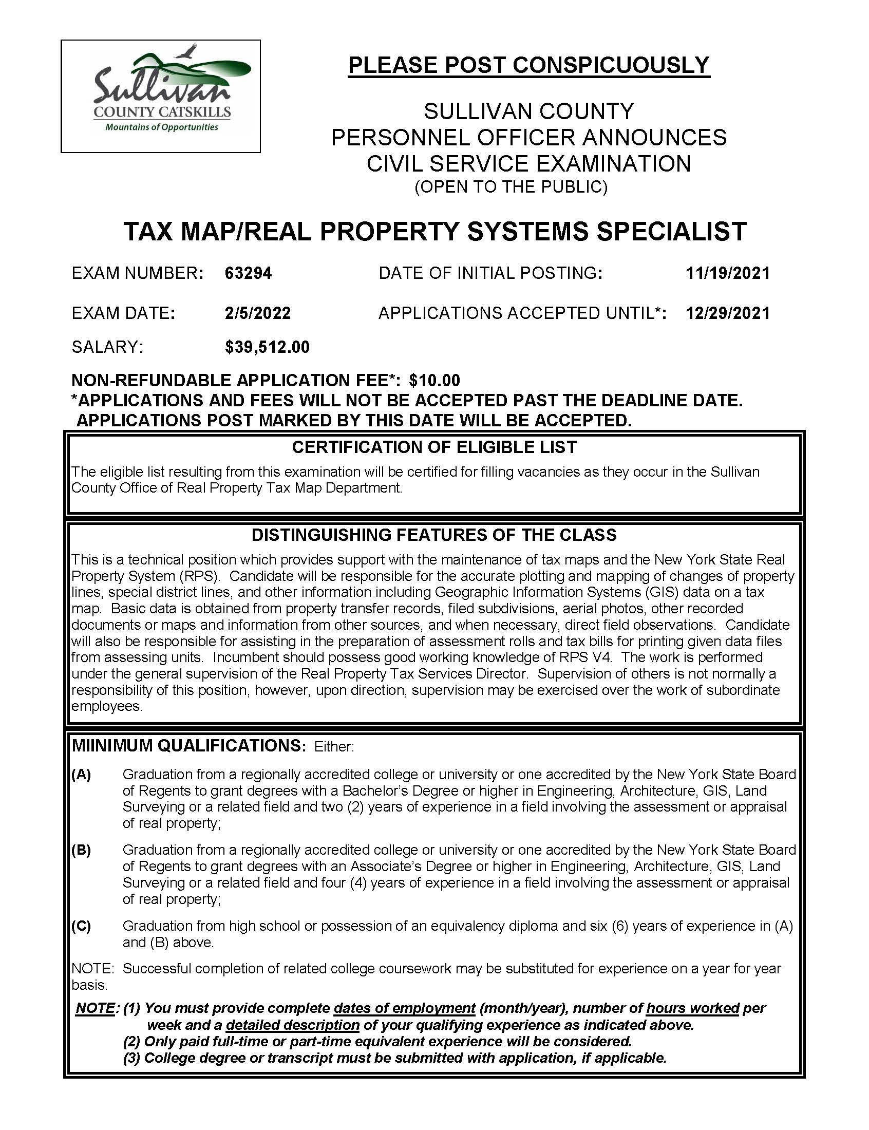Tax Map-Real Property Systems Specialist - 2022_Page_1